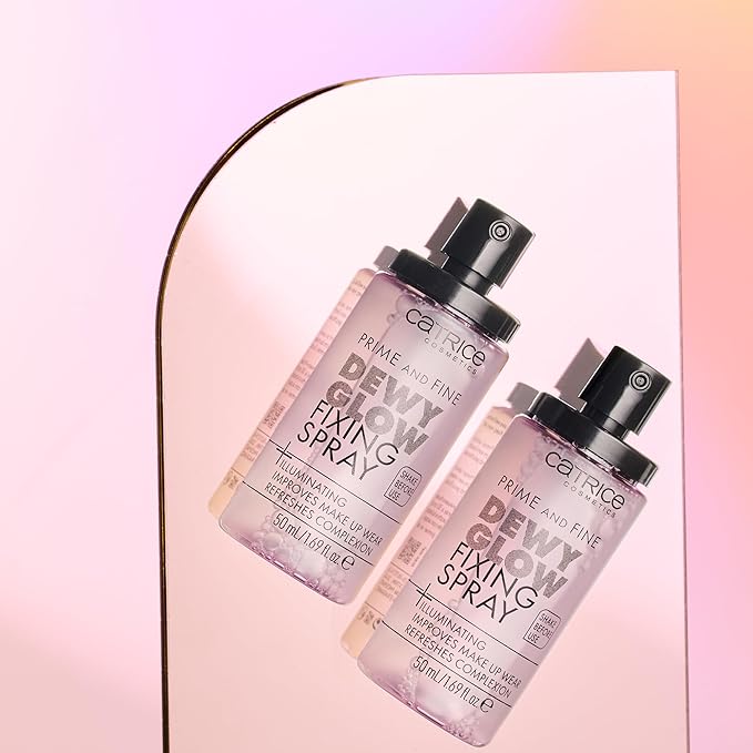 Catrice | Prime & Fine Illuminating Dewy Glow Spray | Transparent and Fast Drying Fixing Spray| Paraben Free & Vegan | Cruelty Free (Pack of 1)-VivaGrace Women
