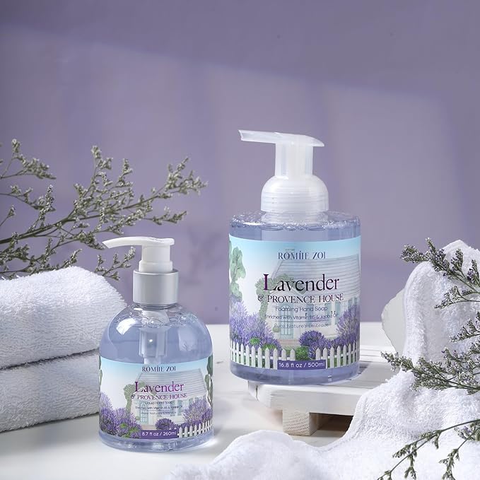 Liquid Hand Soap with Gift Box - Lavender Rosemary- 260ml/ 8.7 fl.oz
