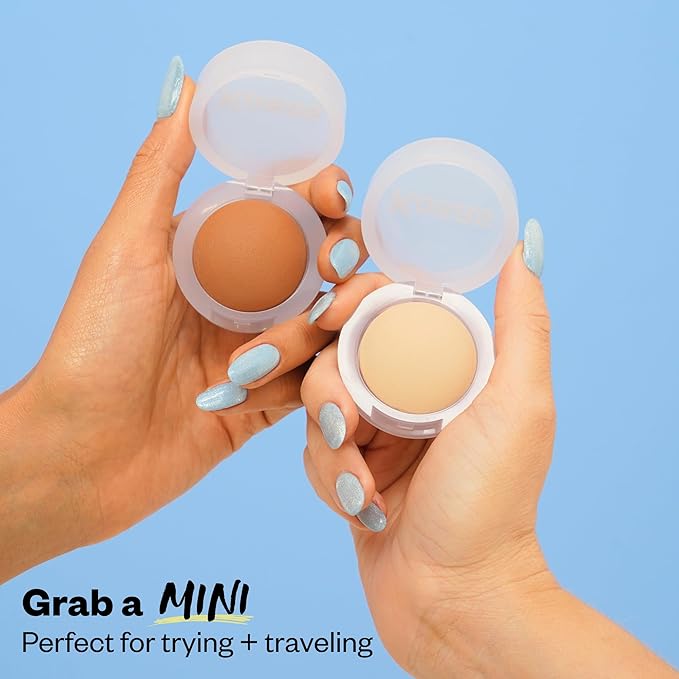 Kosas Mini Cloud Set Face Setting Powder - Smoothing Shine Control, Soft, Sheer Setting Translucent Makeup Finish, Portable & Long-Lasting (Pillowy)-VivaGrace Women