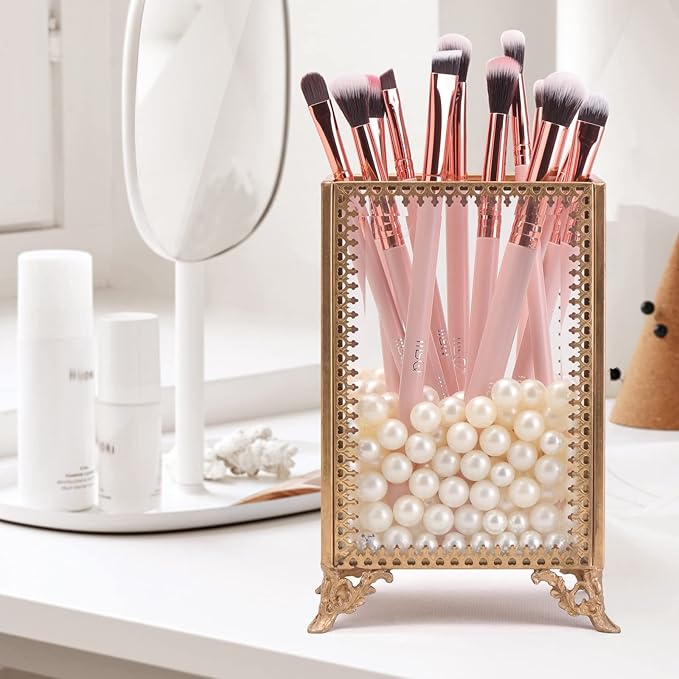 MSQ Eye Makeup Brushes Set with Soft Synthetic Hairs & Real Wood Handle for Eyeshadow, Eyebrow, Eyeliner, Blending (Pink), 12pcs-VivaGrace Women