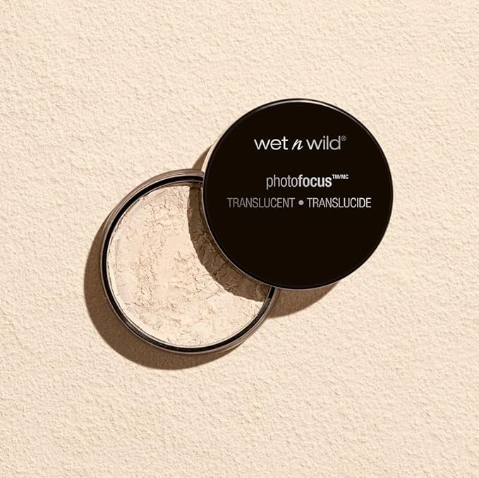 wet n wild Photo Focus Loose Baking Setting Powder, Highlighter Makeup, Fair to Medium & Tan Skin Tones, Translucent-VivaGrace Women
