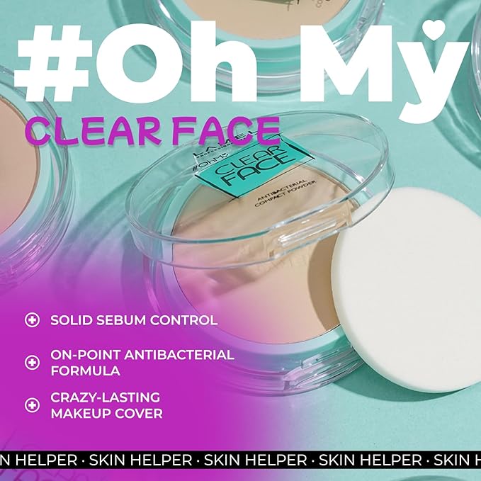 Lamel OhMy Clear Face Powder - Light Natural Coverage & Suet Control - Cruelty Free - Vanilla N.402-VivaGrace Women
