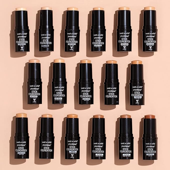 wet n wild Photo Focus Matte Foundation Stick Makeup, Porcelain | Vegan & Cruelty-Free-VivaGrace Women