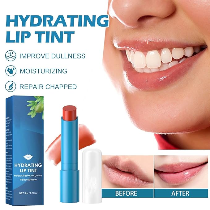 3PCS Lip Tint Hydrating, Lip Balm Hydrating, Tinted Lip Balm Moisturizing, Non-Sticky And Long-Lasting, Moisturizing,Sheer Strength Hydrating Lip Tint-VivaGrace Women