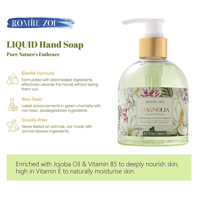 Liquid Hand Soap with Gift Box - Magnolia - 260ml/ 8.7 fl.oz
