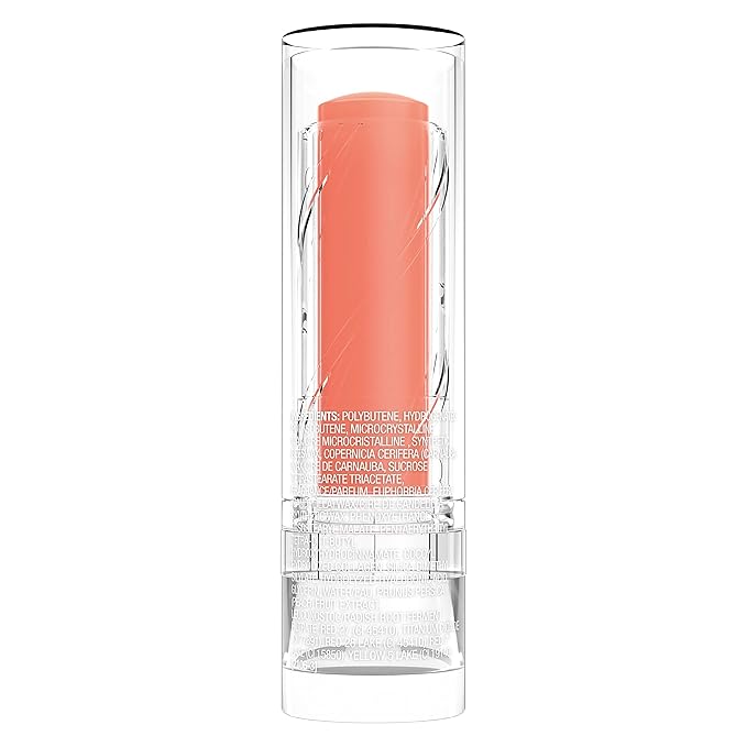 wet n wild Perfect Pout So Pouty Shine Tinted Lip Balm Peach Flavored, Hyaluronic Acid, Vegan Collagen, Moisturizing For Dry Lip Care, Pink (Pack of 2)-VivaGrace Women