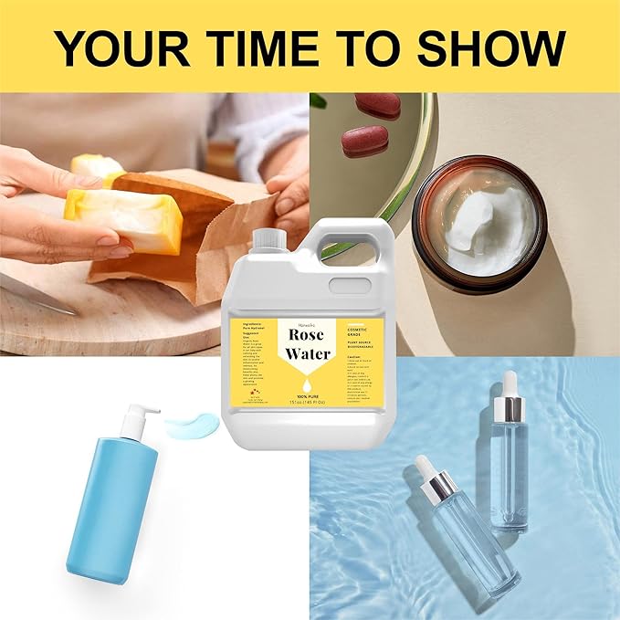 145 fl oz Rose Hydrosol for Face Hydrating Mist Hydration, 100% Pure Rose Water, Cleanses & Softens Skin, Promotes Healthy Skin Cell, Suitable for All Skin Types-VivaGrace Women