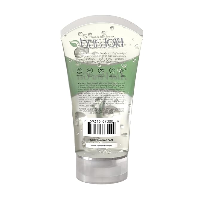 Aloe Vera Gel – Daily Multi-Purpose Hydrating Gel – Sunburn Relief and Soothing Moisturizer for Face and Body – All Skin Types – 10.14 fl oz (300mL)-VivaGrace Women