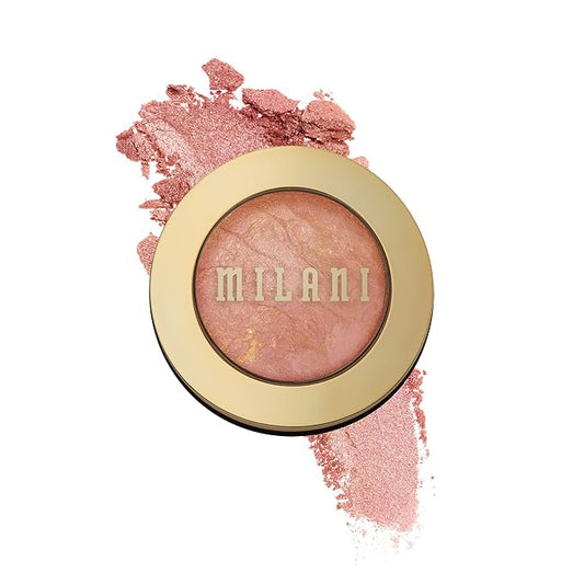 Milani Baked Blush, Powder Blush for Cheeks, Cruelty Free Makeup - Shape, Contour & Highlight Face for a Shimmery or Matte Finish - Berry Amore-VivaGrace Women