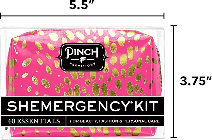 Pinch Provisions Shemergency Kit for Her, 40 Emergency Essential Items, Compact, Multi-Functional Pouch, Gift for Women, Birthday, Bachelorette Parties, and More!-VivaGrace Women