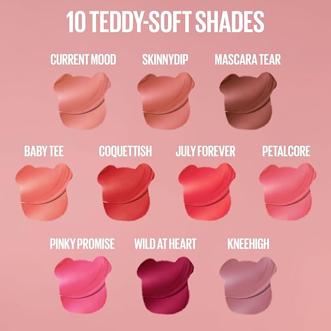 MAYBELLINE Super Stay Teddy Lip Tint, Long Lasting Matte Lipstick For Up To 12HR Wear, Mascara Tear, 1 Count