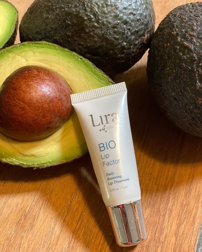 Lira Clinical Bio Lip Factor - Lip Balm SPF 15 for Soft, Full, and Supple Lips - Lip Treatment with Peptides, Vitamin C, E, Jojoba Oil, Avocado Oil - Lip Moisturizer for Dry Lips - 0.25 Ounce-VivaGrace Women