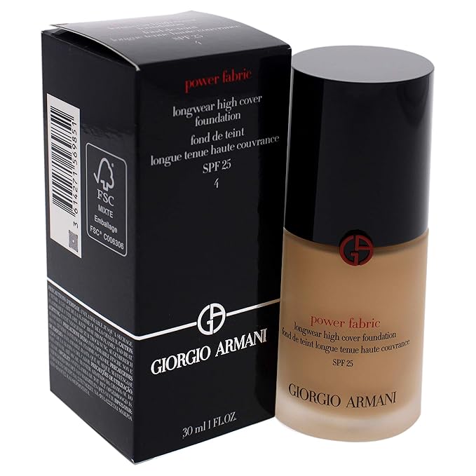 Giorgio Armani Power Fabric Longwear High Cover Foundation SPF 25-4 Women Foundation 1 oz-VivaGrace Women