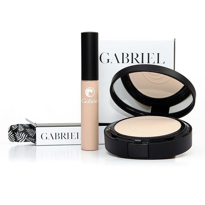 Gabriel Toolkit Concealer + Foundation | Organic, Clean Beauty Set + Cosmetic Travel Bag (Extra Light SET, 1)-VivaGrace Women