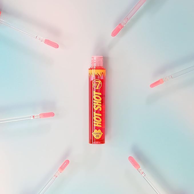 W7 Hot Shot Plumping Oil - Enhancing & Repairing Plump Effect For Fuller Lips - Clear & Soft, Natural, Everyday Lip Care-VivaGrace Women