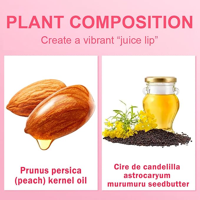 Lip Glowy Balm Moisturizing Lip Balm Plumping Lip Gloss Lip Sleeping Mask Lip Butter Balm Day Night Lip Care Glowy Lip Balm - Peach-VivaGrace Women