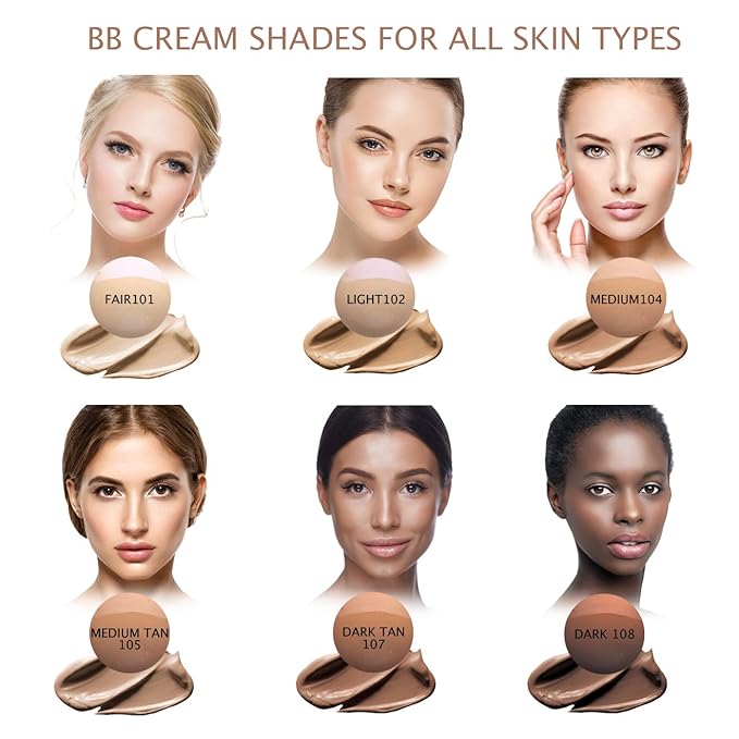 Bellaterra Cosmetics Mineral BB Cream - Tinted Moisturizer & Foundation, Hypoallergenic, Buildable Coverage, Oil-Free, Non-Comedogenic, Vegan, 1.69oz, Medium Tan 105-VivaGrace Women