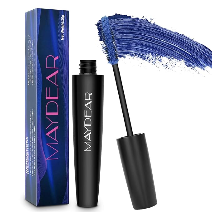 Maydear Colored Mascara for Eyelashes - Waterproof, Long Lasting, Smudgeproof, Fast Dry Lengthening Eye Makeup for Women - Gray Purple - for Party and Stage Use-VivaGrace Women