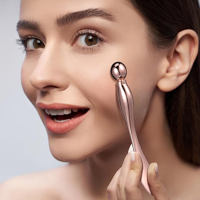 6 Pcs Metal Eye Cream Applicator Eye Roller Tool Eye Cream Applicator Stick Facial for Reducing Puffiness Wrinkle-VivaGrace Women