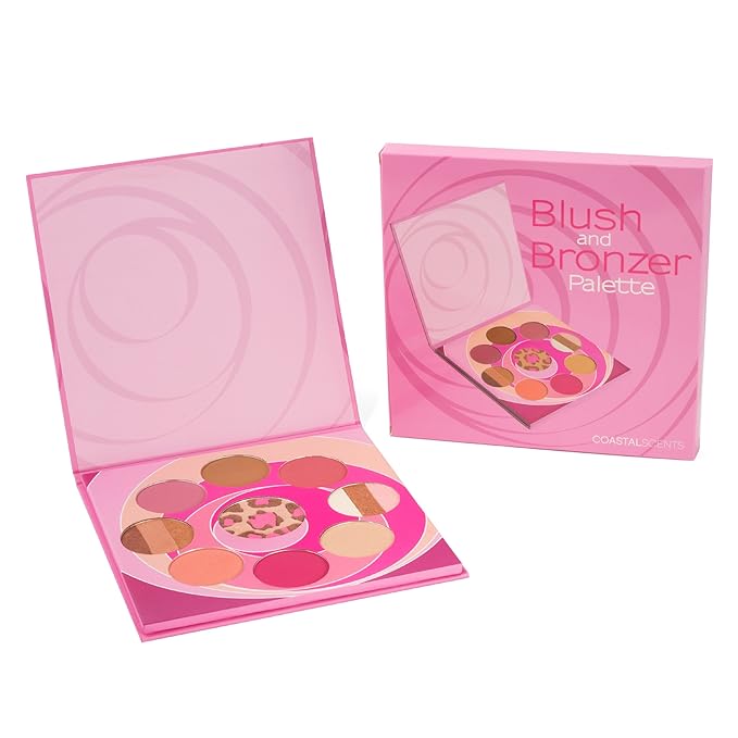 Coastal Scents Blush and Bronzer Palette (PL-080)-VivaGrace Women