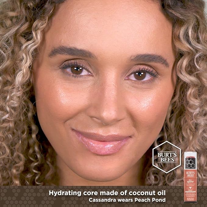 BURTS BEES Peach Pond All Aglow Lip & Cheek Stick, 0.32 OZ-VivaGrace Women