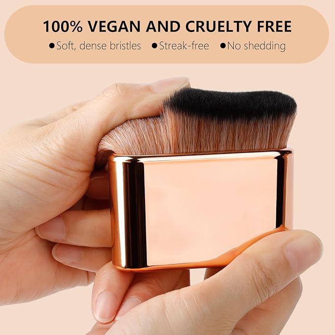 docolor Self Tanner Brush Body Makeup Brush for Flawless Face and Body Makeup, Sunless Tanner Blending Brush Body Brush for Self Tanner, Bronzer, Foundation, Vegan & Cruelty Free-VivaGrace Women