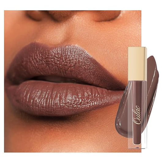 Oulac Matte Liquid Brown Lipstick for Women, Long Lasting Lipstick Waterproof Lip Stain, No Transfer, Creamy High Pigmented Formula with Rose Oil, Vegan & Cruelty-Free M27-VivaGrace Women
