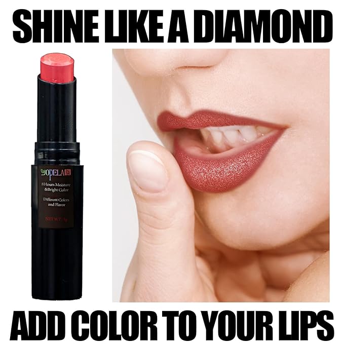 10 Pack Tinted Lip Balm With Glitter Powder Tinted Chapstick - Moisturizing, Soothing, and Repairing Dry and Chapped Lips-VivaGrace Women