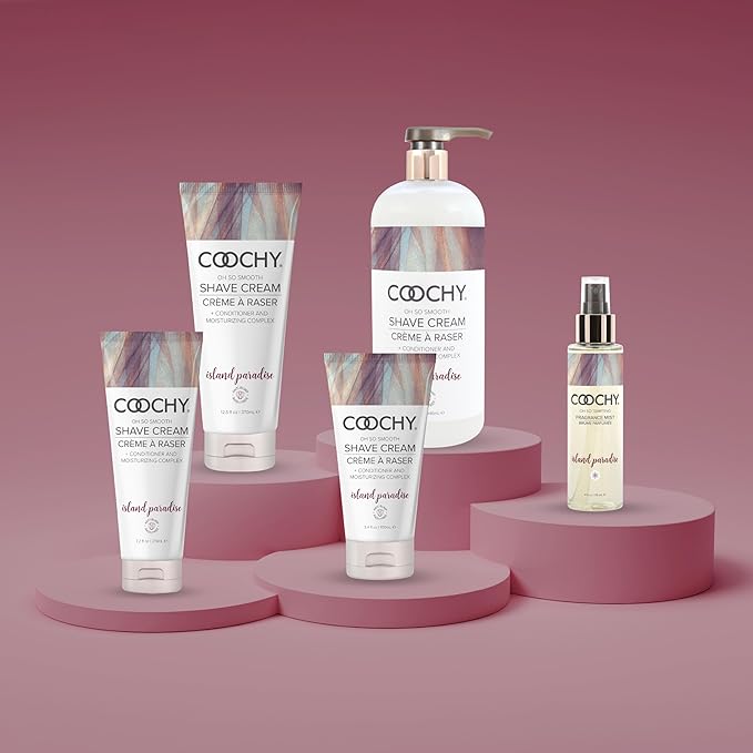 Coochy Intimate Shaving Cream | Shave Conditioner & Moisturizer for Face & Body | Ideal for Sensitive Skin Care, Anti-Bump | Island Paradise, 3.4 oz-VivaGrace Women