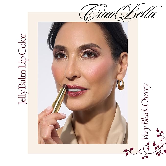 LAURA GELLER NEW YORK Jelly Balm Hydrating Lip Color Duo - Very Black Cherry + Sugar & Spice - Holiday 2024-VivaGrace Women