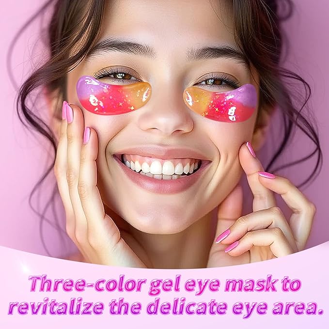 Eye Masks (24 Pairs) - Gift for Her - Under Eye Patches for Dark Circles, Puffiness, Wrinkles, Soothing & Hydrating, Skincare Eye Gel Pads, Beauty Essential for Women, Bridesmaid Gifts-VivaGrace Women