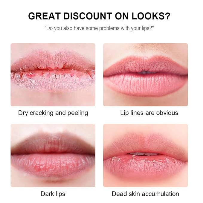 Lip Glowy Balm,4 Pack Fruit Glowy Lip Balm,Vitamin E Lip Glowy Balm Set Reduce Lip Lines, Enhance Lip Color,Moisturizing & Plump Quickly Replenishing Moisture and Relieving Dry Lips-VivaGrace Women