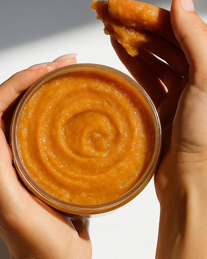 Sweet Almond Rosehip Brine Polish | Exfoliating Blend with Himalayan & Dead Sea Salt, Maple Sugar | Enriched with Magnesium, Omega 3's & Vitamin E | Revitalize Skin, Reduce Inflammation-VivaGrace Women