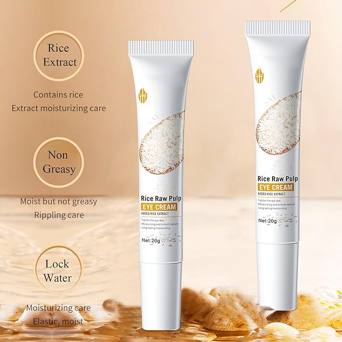 Rice Skin Care Sets, 5Pcs Face Care Set for Women, Moisturize Skin, Smooth Wrinkles & Fine Lines, Improve Skin, Hydrating Skin Care Routine Set with Rice Extract Face Serum, Mask, Cleanser, Eye Cream-VivaGrace Women