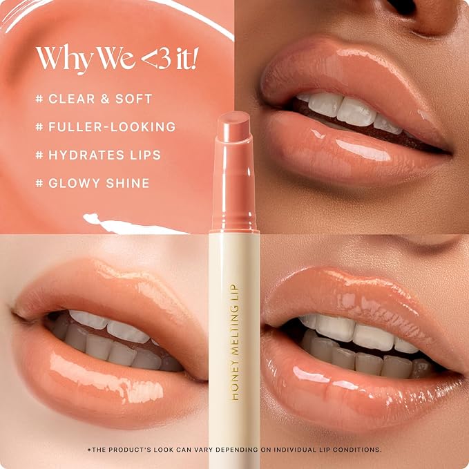 Nature Republic HONEY MELTING LIP (01 APRICOT) SOFT LIP STICK, Hydrating Gloss, Moisturizing balms, Sheer tint, Shine & Nude, Glowy Finish, korean make up-VivaGrace Women