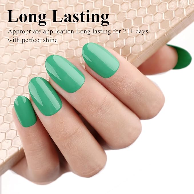 Imtiti Gel Nail Polish - 15ml Green Bee Color Gel Polish for DIY Nail Art & Manicure, Salon Quality, Soak Off, 0.5 Fluid Ounces