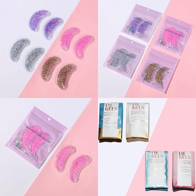 Under Eye Patches for Puffy Eyes, Reusable Ice Gel Eye Pads Cooling Eye Patch Hot Cold Therapy Eye Mask 10Pack-VivaGrace Women