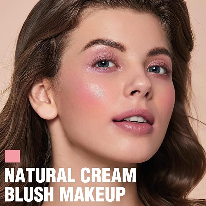 FOCALLURE Cream Blush Makeup,Buildable Blush Stick for Cheeks,Matte and Dewy Finish,Long Wearing,Easy Application,Lightweight Multi Stick,BABY PINK-VivaGrace Women