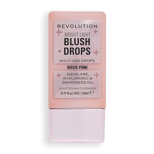 Revolution, Bright Light Blush Drops, Infused with Hyaluronic Acid, Radiant Finish, Pink Rosie, 0.77 Fl. Oz.-VivaGrace Women
