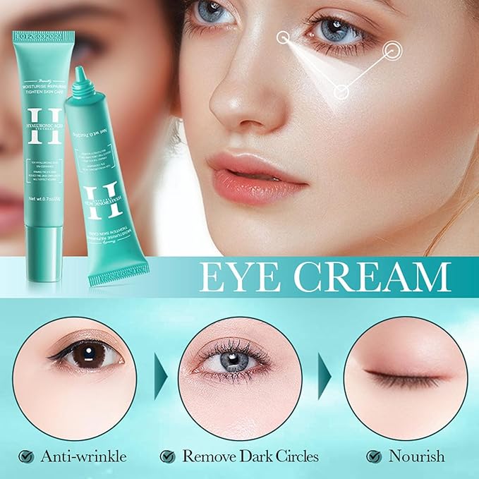 Hyaluronic-Acid Skincare Set, Skin Care Kit For Women, Skincare Gift Set, 6pcs Facial Kit For Women With Cleanser, Face Serum, Face Moisturizer, Eye Cream & Face Mask, Clean, Soft, And Plump-VivaGrace Women