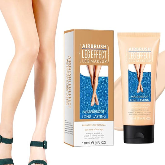 Leg Makeup Waterproof No Transfer, Leg Vein Cover up Makeup for Varicose Veins Waterproof Black Skin, Leg and Body Scar Cover up Makeup for Tattoo Cover Up, Long Lasting Body Foundation (1#, 4oz)-VivaGrace Women