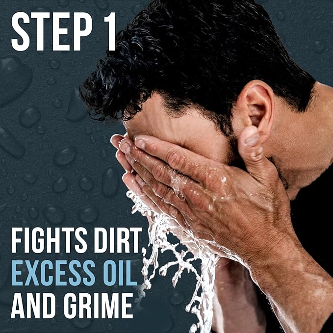 Daily Duo Skincare Set for Men | Includes Age + Damage Defense Moisturizer & Daily Power Scrub Face Wash-VivaGrace Women