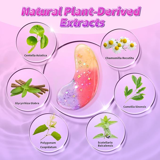 Eye Masks (24 Pairs) - Gift for Her - Under Eye Patches for Dark Circles, Puffiness, Wrinkles, Soothing & Hydrating, Skincare Eye Gel Pads, Beauty Essential for Women, Bridesmaid Gifts-VivaGrace Women