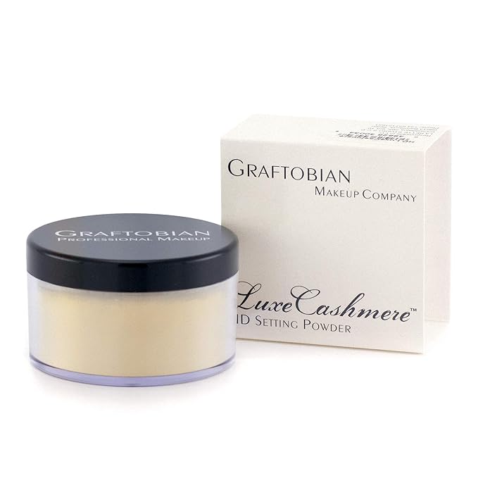 Graftobian HD LuxeCashmere Setting Powder - Banana Creme Pie (0.7 oz) - No Flashback, Matte, Silky Smooth Finish-VivaGrace Women