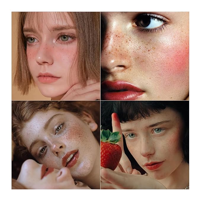 Freckle Pen 2 Colors Waterproof Long Lasting Quick Dry Small Spot Natural Like Face Freckle Makeup Pen, Dark Brown and Light Brown, Upgrade Design-VivaGrace Women