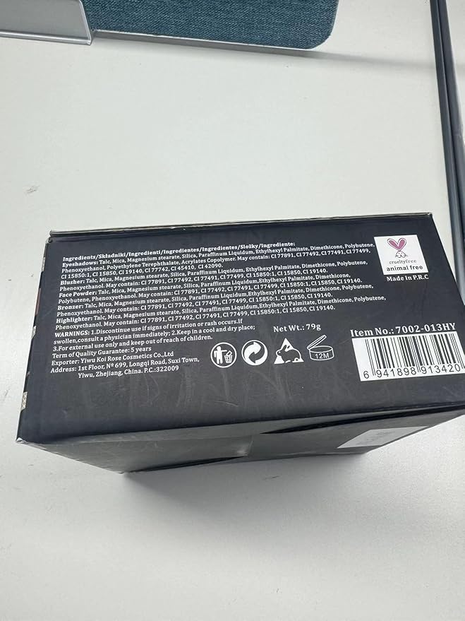 All in One Makeup Kit for Women, Includes 54 Color Eyeshadow Palette, Eyeliner, Mascara, Makeup Brushes, Liquid Lipstick, Eyebrow Soap (013-black)-VivaGrace Women