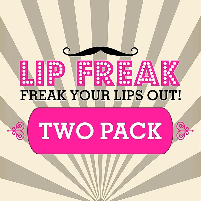 Doctor Lip Bang's BUZZING Lip Balm | Lip Freak | 100% All Natural | Cruelty Free | Sweet Villain | 2 Pack-VivaGrace Women