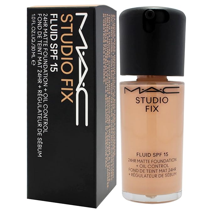 Studio Fix Fluid SPF 15 24Hr Matte Foundation Plus Oil Control - NW22 by MAC for Women - 1 oz Foundation-VivaGrace Women
