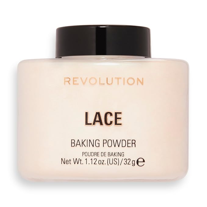 Revolution Beauty, Loose Baking Powder, Makeup Setting Powder, Long Lasting Coverage, Mattifies & Reduces Shine, Lace, 1.13 Oz-VivaGrace Women