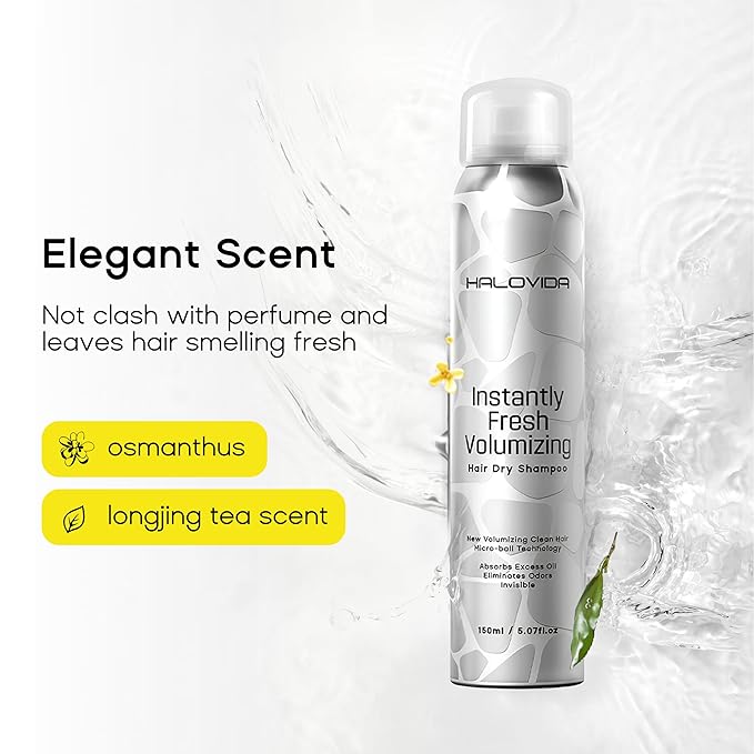 Dry Shampoo for Women, Dry Scalp Shampoo Spray for Dark Hair Leaves No White Residue, Absorb Oils, Volumizing & Refresh Hair for 72 Hours, 5.07 Fl Oz (Pack of 2)-VivaGrace Women